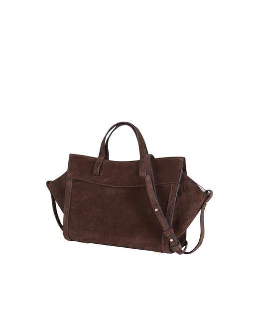 Saonara Brand Brown Mini Shopping Chocolat Suede