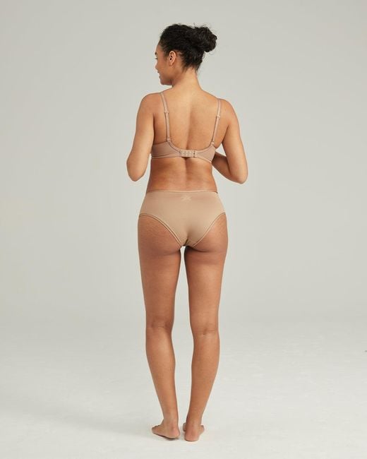 Nudea Natural Neutrals The Stretch Mid Rise Bikini Brief Bundle Three Pack