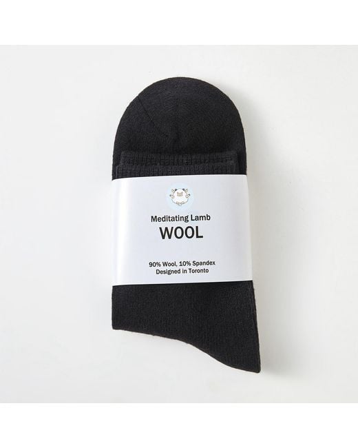 Soft Strokes Silk Black Wool Quarter-Length Socks Set Of Two