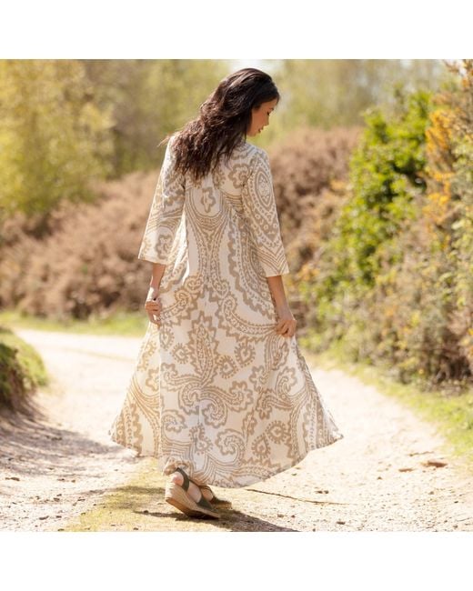 Antra Designs Natural The Sunna Cotton Kaftan