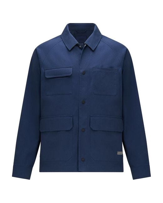 Guards London Blue Jacob Modern Field Overshirt for men