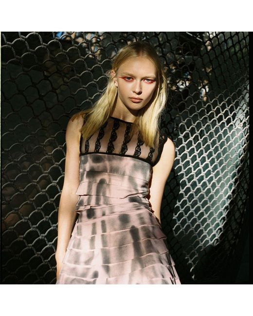 Miro Misljen Brown Mozaique Dress