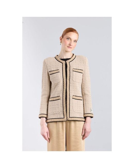 The Extreme Collection Metallic Tweed-Knit Structured Jacket Prince