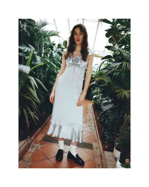 Lisa The Label Blue Le Jardin Peony Dress