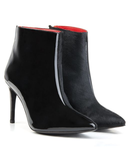 Rosamund Muir London Black Paulina Duo Texture Boots