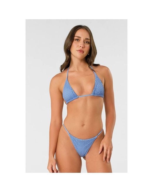 Blackbough Swim Blue Parker Ruched Cheeky Bottoms Oceania Crochet