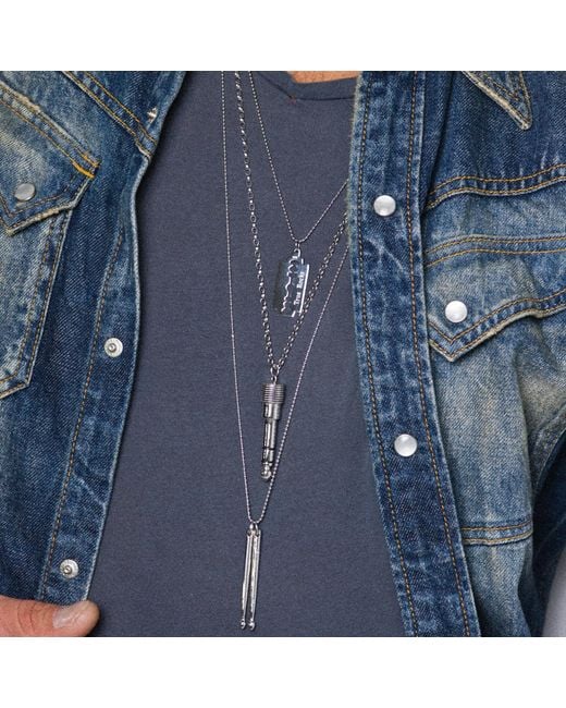 True Rocks Metallic Solid Sterling Signed Drumsticks Pendant Designed By Drummer John Brad Bradbury