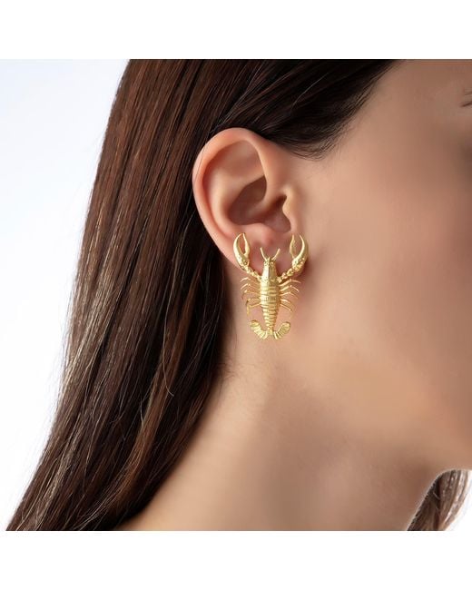 Milou Jewelry Metallic Lobster Earrings