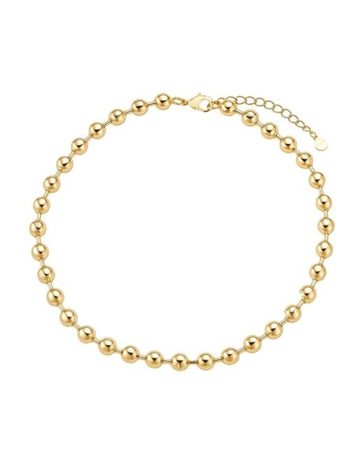 Nazzar Metallic Super Puff Beaded Necklace