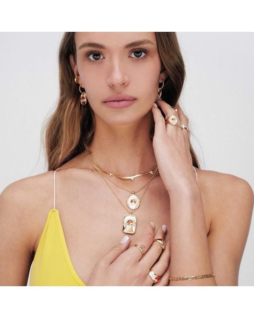 Glamrocks Jewelry Multicolor Tequila Sunrise Charm Hoop Earrings