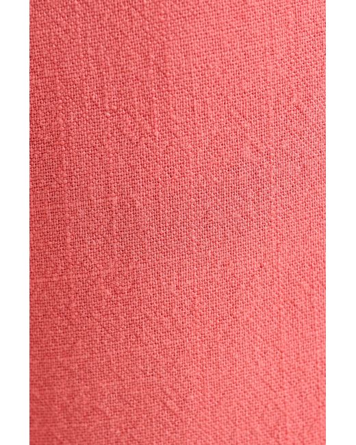 Louche Pink Clover Linen Mix Midi Sundress