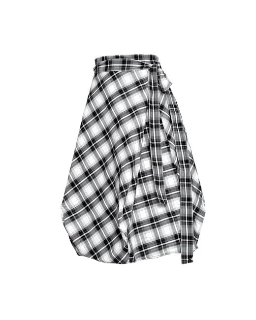 Bianca Popp White Wrapped Skirt