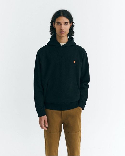 Thinking Mu Black Simon Hoodie Back Sun for men
