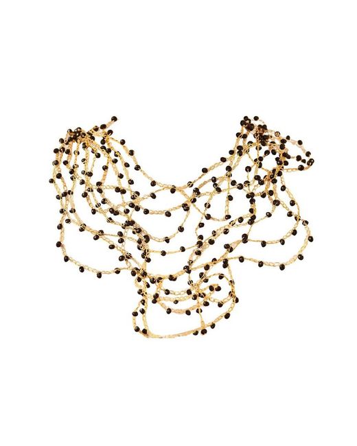Lavish by Tricia Milaneze Black Multi Strings Handmade Necklace