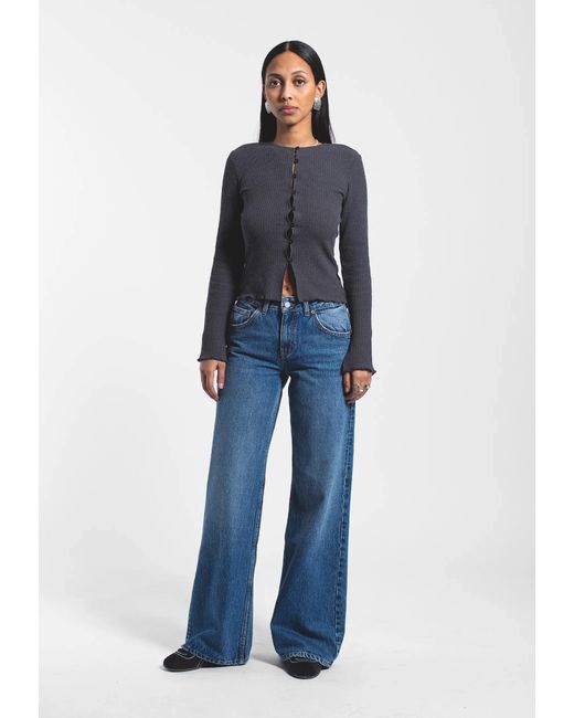 Dr. Denim Blue Rhue Low Wide
