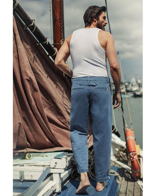 &SONS Trading Co Blue Easy Chino for men