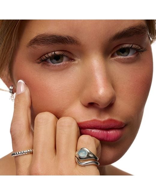 Stone Fruit Blue Harvest Signet Ring