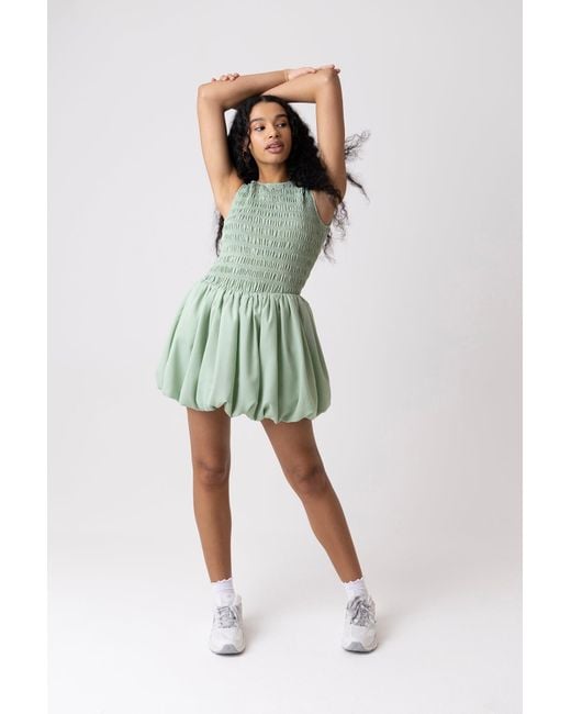 Amy Lynn Blue Ella Mint Mini Puffball Dress