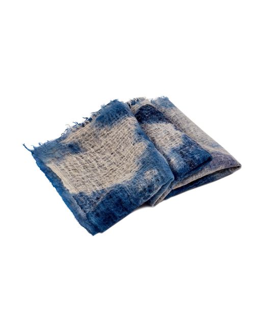 Vanilla&Chocolate Textured Scarf Blueberry Variegated