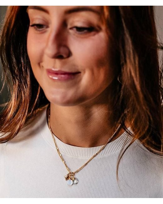 Loni Paul Jewelry Metallic Delicate Clear Quartz & Cats Eye Necklace