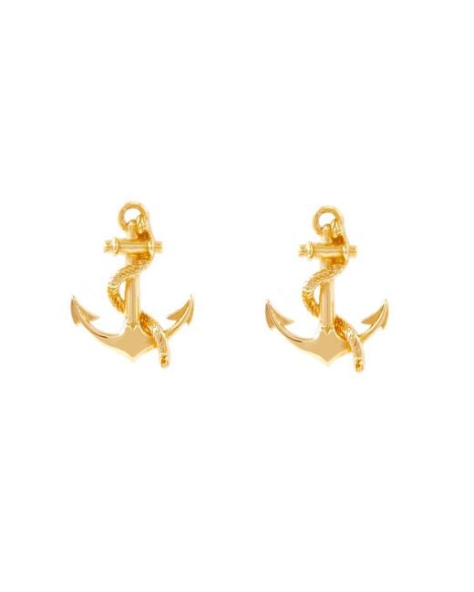 Lee Renee Metallic Anchor Earrings