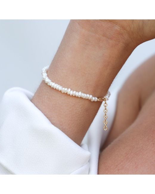 Kiri & Belle Metallic Lia Mini Freshwater Pearl Filled Bracelet