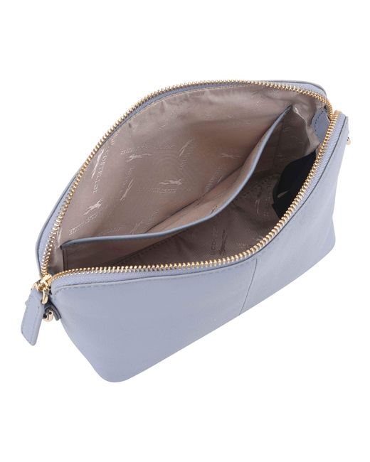 Paul Costelloe Blue Lenya Leather Crossbody Bag
