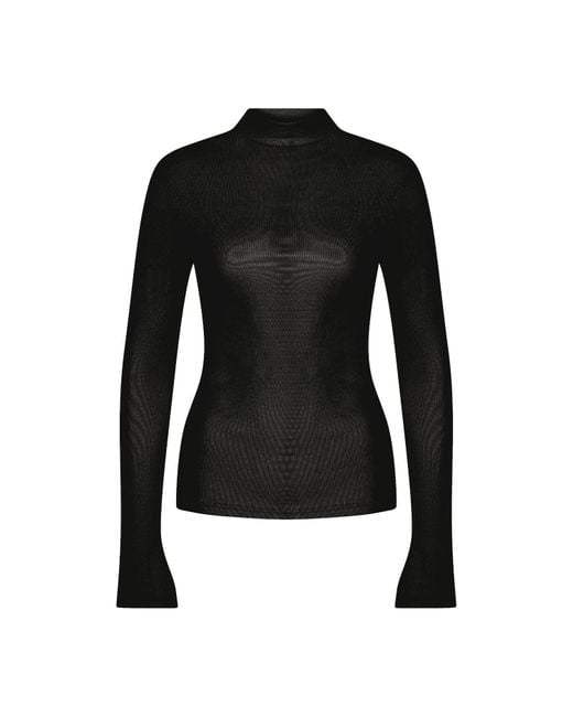 NAZLI CEREN Black Jenn Rollneck Sweater