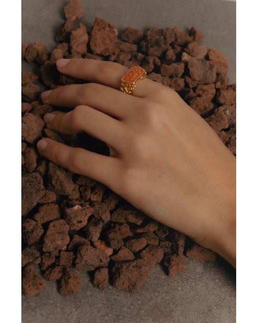 Lavani Jewels White Magma Ring