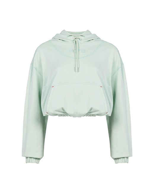 Pcfg Green Neutrals Free Heaven Crop Hoodie