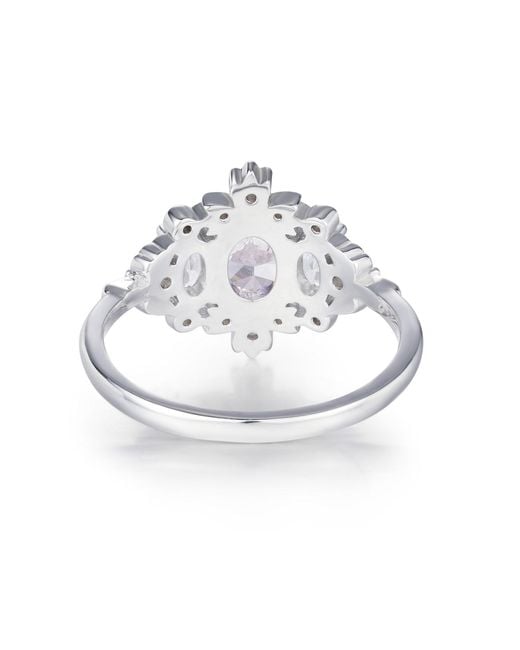 Azura Jewelry New York White Lilyshade Morganite Ring Vermeil