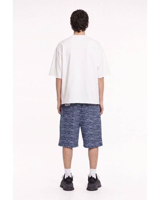 mysimplicated Blue Storm Waves Denim Shorts