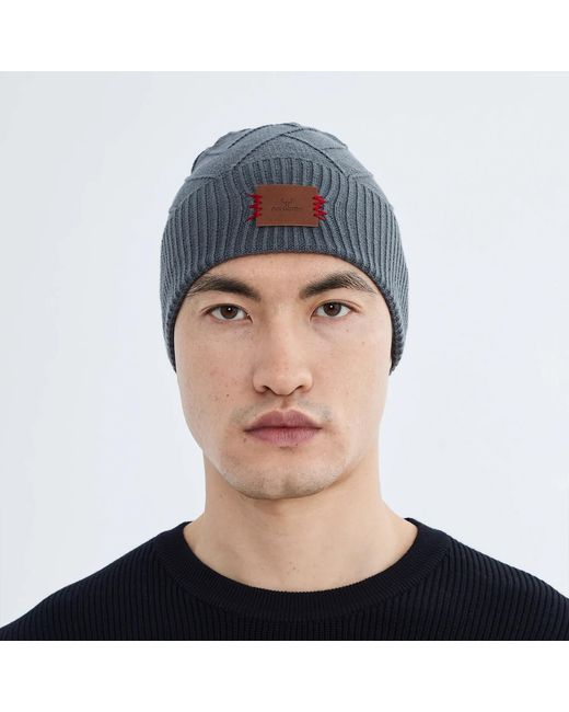 Norbron Gray Bonham Skin Beanie for men