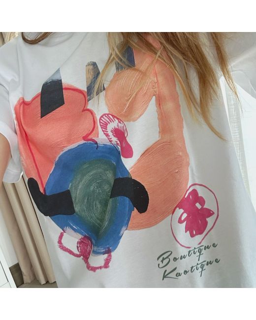 Boutique Kaotique Pink My Brain Is Off-Line Today Organic Cotton Tee