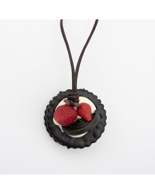 Absurde Metallic Chocolate Fruit Tart Bag Charm