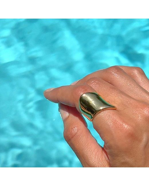 Mickey's Girl Metallic Nia Irregular Waterproof Ring for men