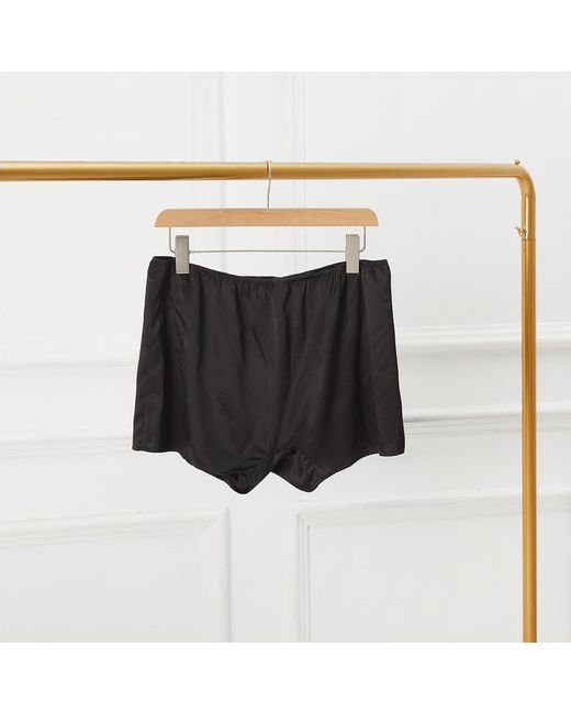 Soft Strokes Silk Black Pure Mulberry Silk Trunks for men