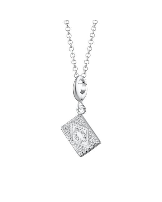 Lily Charmed Metallic Sterling Custard Cream Biscuit Charm Necklace