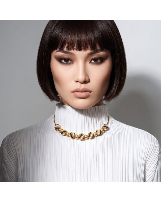 Iliana Arrazola Metallic Magic Ball Necklace, And