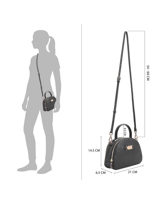 Paul Costelloe Black Ebury Crossbody Bag