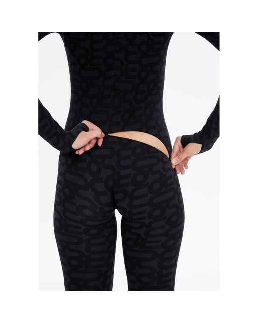 Monosuit Black Turtleneck Long Sleeve Full Seamless Eco Bodysuit