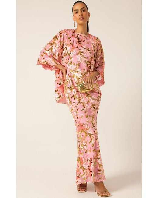 SACHA DRAKE Red Blossom Kimono