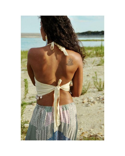 Tega Collective Metallic Samudram Reef Two Piece Gown