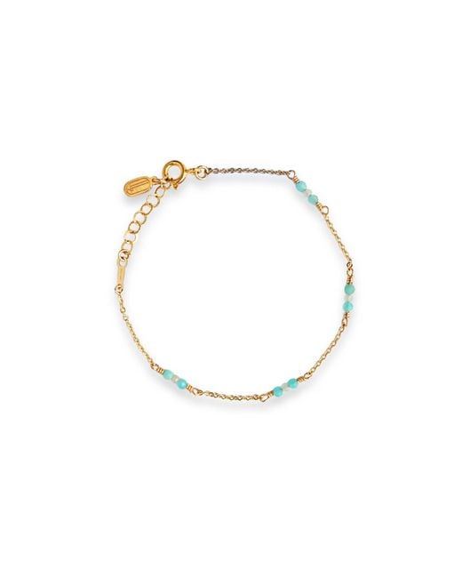 Inari Jewellery Metallic Amarus Bracelet – -Filled With Amazonite & Moonstone