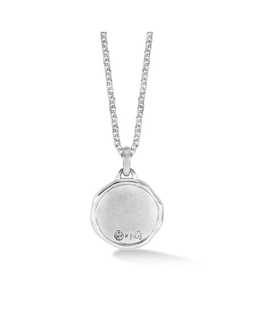 Dower & Hall Metallic Flying Swallow Talisman Necklace