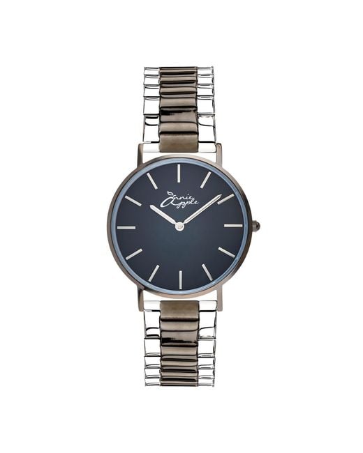 Bermuda Watch Company Blue Annie Apple Jumeirah Silver Gunmetal Grey Interchangeable
