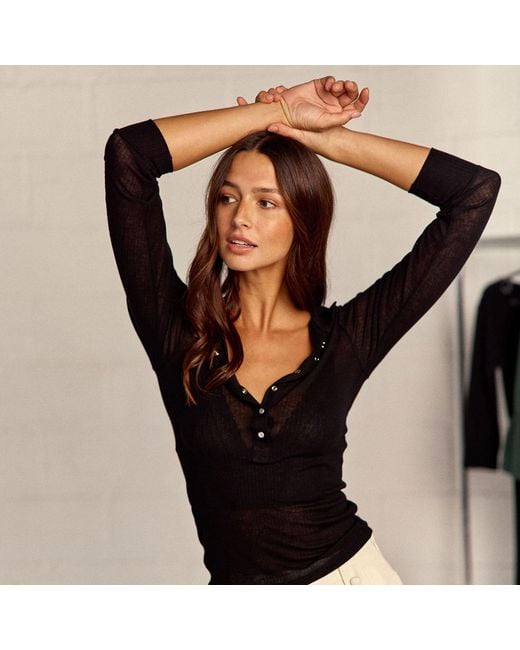 Marianne by Marie Jordane Black Britney Polo Neck Sweater