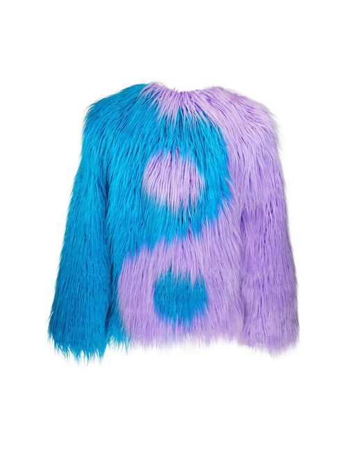 Jennafer Grace Blue Harmony Faux Fur Yin-Yang Jacket