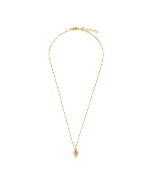 Opium Jewels Metallic Birthstone Hamsa Necklace