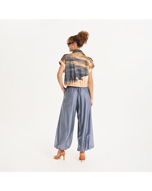 Lalipop Design Blue Mist Fluid Pants